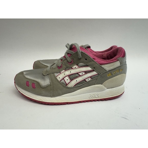 Asics C5A4N 1301 Gel Lyte III  size‎ 4.5Y Running Sneakers Grey Pink. - Picture 3 of 7
